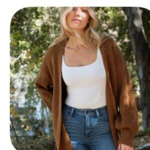 CJLA Adelaide Cardigan in Rust/Brown Size S